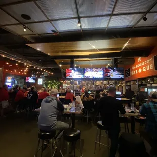 View of the bar from front entrance