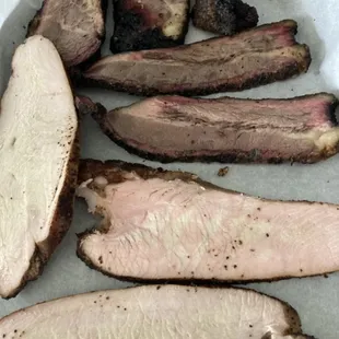 Brisket and turkey - yum! Tender and flavorful.