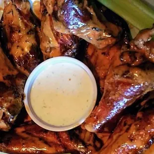 Bone In Wings! 9 sauces to choose from!