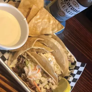 Pork Street Tacos w/homemade Jalapeño Coleslaw
