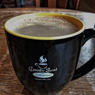 a cup of coffee