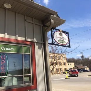 a view of the ice cream shop