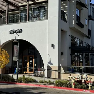 Exterior of the cafe