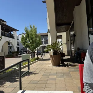 Outside