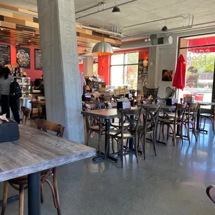 the interior of the restaurant