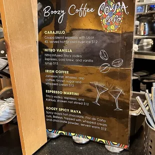 Boozy coffee