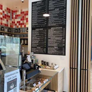 menus on the wall