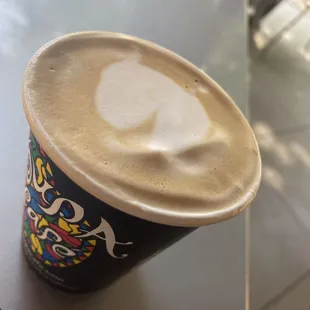 This cappuccino was a godsend. I love that this place is almost exactly a mile walk total to and from the hospital.