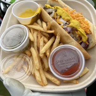 A fully dressed "turn-dog" from Coupa.