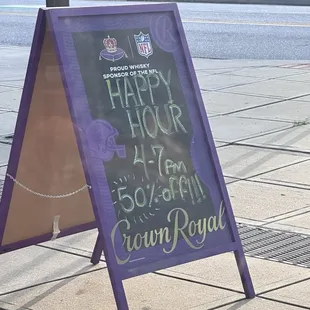 Happy Hour 4:00-7:00...50% Off!