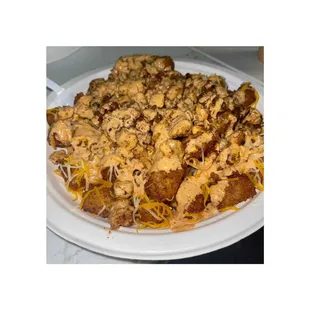 a plate of food on a table