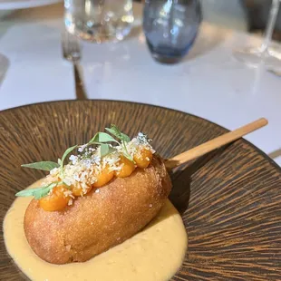 Lobster corn dog