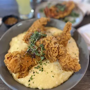 Catfish and grits