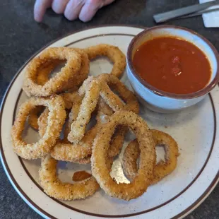 Calamari that look like onion rings