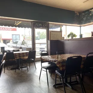 Entrance, mind you the place was packed when I entered, empty only on our side.