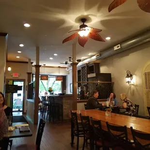 front of the dining area