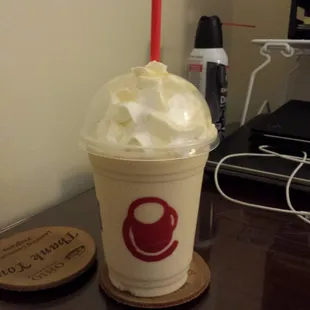 Honey Almond Latte frozen.  Sooooooooooo good