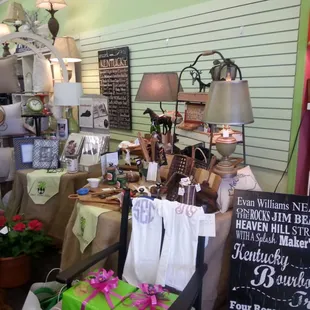 Personalized items sold here