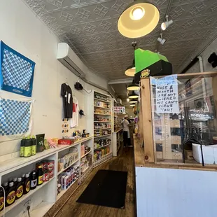 Inside where you order