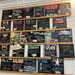 Menu board