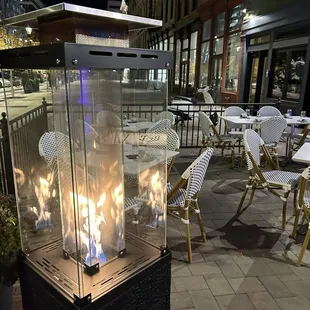 Outside seating at Court Street Kitchen.