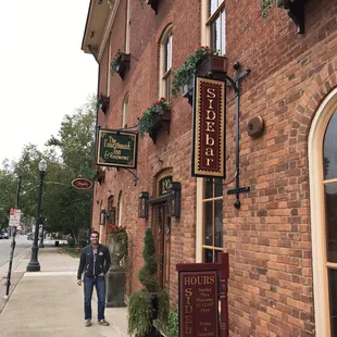 a man standing outside