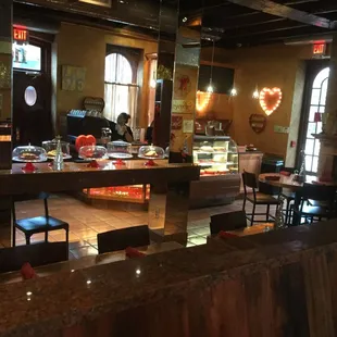 sushi and sashimi, interior