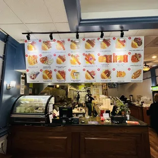 a view of the counter area