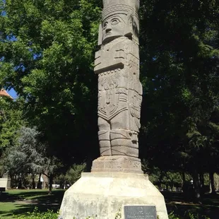 Atlante De Tula (replica of a Toltec sculpture, 900 AD) Donated by State of Hidalco, Mexico, 1980