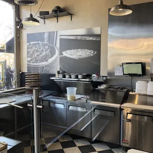 a view of the kitchen