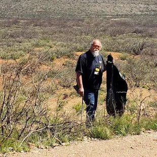 Our staff has spent over 20 hours of #quarantinelife working to remove all visible litter in the Courtland Ghost Town area.