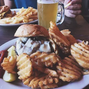 Mushroom Swiss Burger