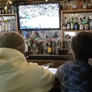 My parents love watching the game here.