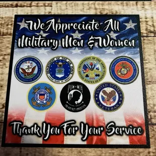 Discount for Veterans