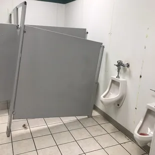 When management is OK with the bathroom looking like this, you you don't have to guess what the kitchen looks like.