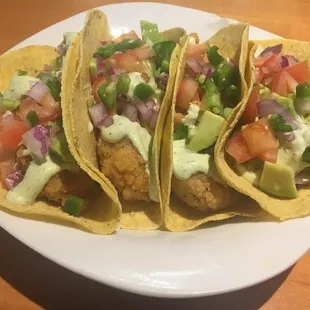 Shrimp tacos features for Lent!