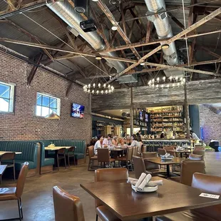 a view of the dining area