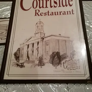 the front of the restaurant