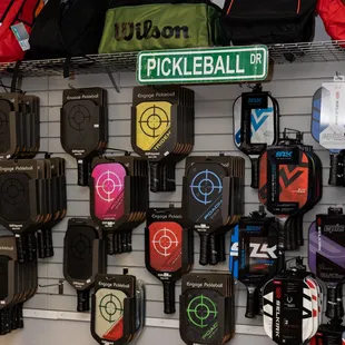 We have one of the largest selections of pickleball paddles.