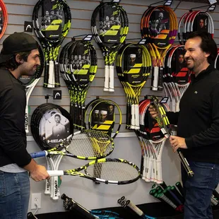 Our staff is extremely knowledgeable and can help you with all your tennis questions.