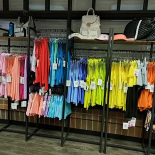 Rainbow assortment of clothes