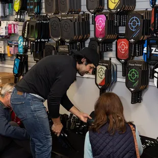 We have a great demo program where you can try paddles and racquets before you buy!