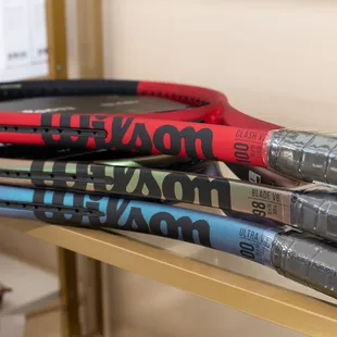 We carry all the top racquets on the market. Same price as big online retailers.