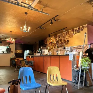 a man standing at the counter