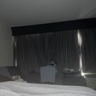 You want to make sure you close the window at night because come morning the sun comes in the room with a vendetta