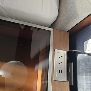 Usb next to bed