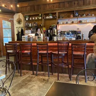 Inside coffee bar