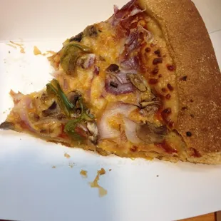 Vegetarian pizza (who took a bite outta my pizza)?!?!