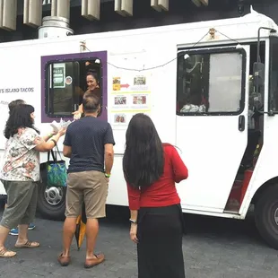 Every month there's a different food truck.