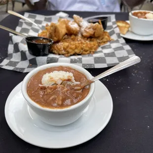 Chicken and Waffles with Red Beans and Rice